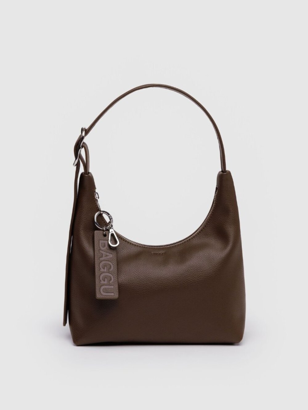 NEW Baggu Mini Recycled Leather Shoulder Bag purse Brown